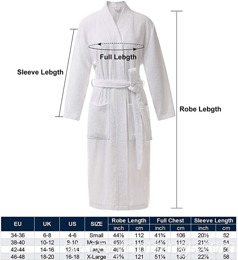 Adult Bathrobe white